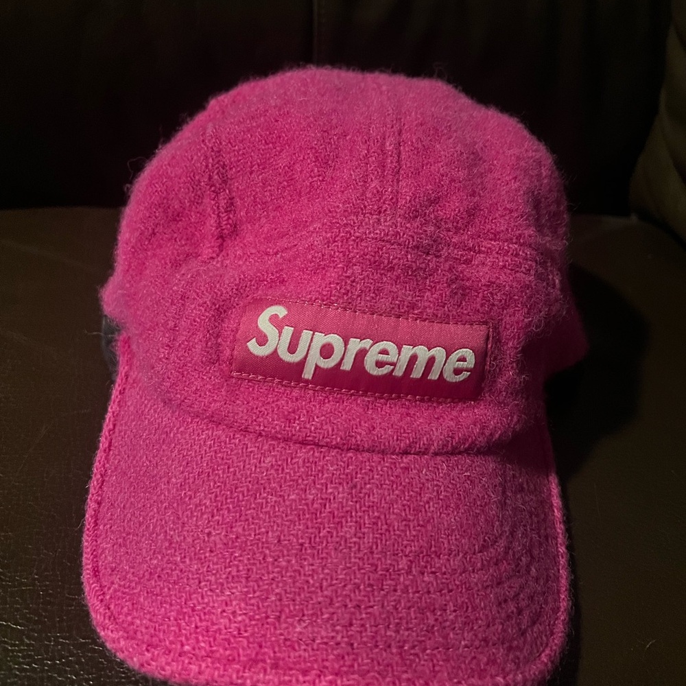 Supreme Fuchsia Wool Cap